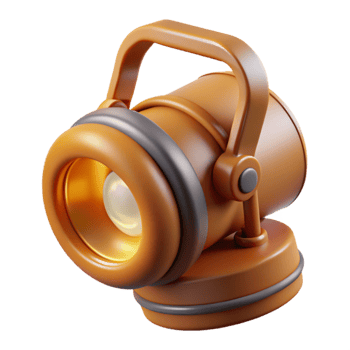 stunning traditional Headlamp Turned Off and Ready for Storage Transparent Background high quality png