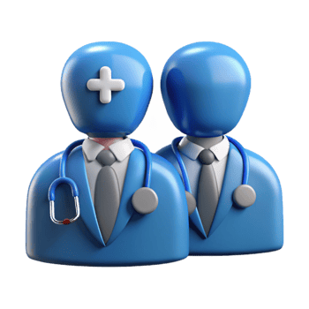extraordinary creative Healthcare Professionals Silhouettes Blue Background Cutout exclusive png