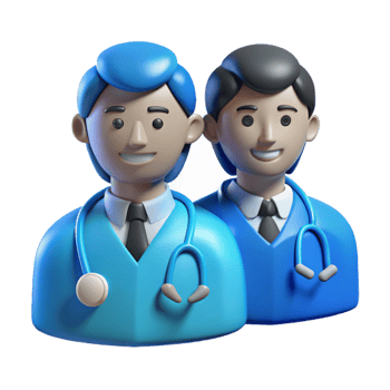beautiful traditional Healthcare Professionals Silhouettes Blue Background Cutout detailed png