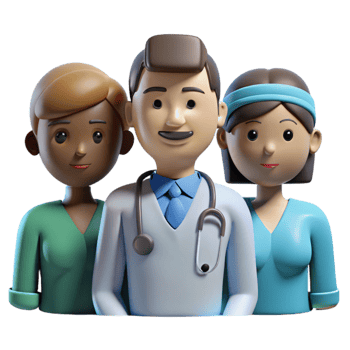 extraordinary traditional Healthcare Workers Silhouette Diverse Group high resolution png