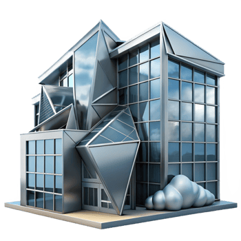 impressive traditional Deconstructivist Office Building Fragment professional png