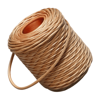 elegant traditional Hemp Cord Roll Brown Transparent Background authentic png