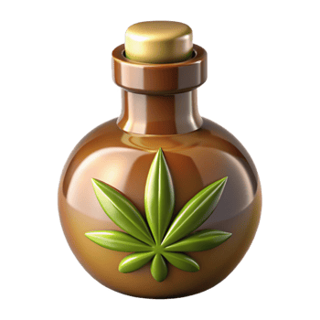 beautiful modern Hemp Seed Oil Bottle Dropper Cap png