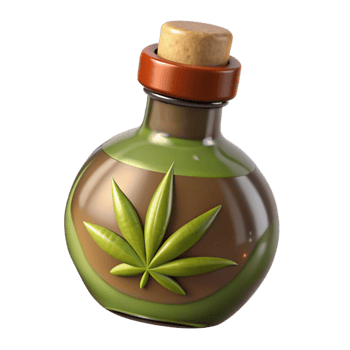magnificent artistic Hemp Seed Oil Bottle Dropper Cap authentic png