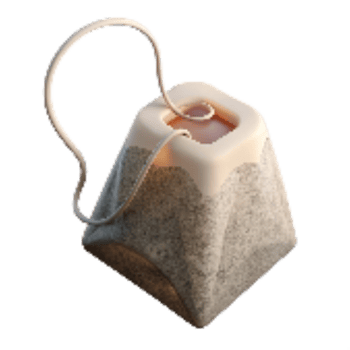 elegant modern Herbal Tea Bag in Hot Water professional png