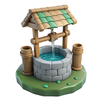 extraordinary traditional Hidden Spring Gushing Water Isolated original png