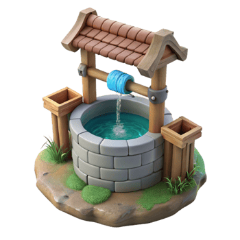 beautiful creative Hidden Spring Gushing Water Isolated professional png