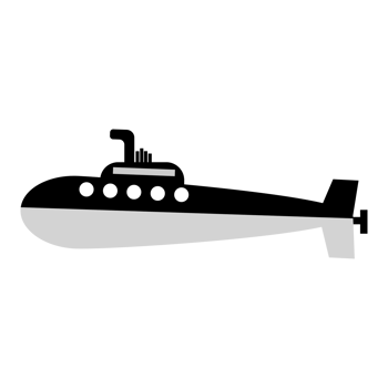 submarine icon isolated on transparent background png