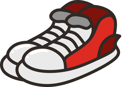 Shoes Cartoon School Tools Collection png