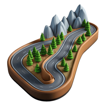 impressive rustic High Angle View of Mountain Climber Cutout high quality png