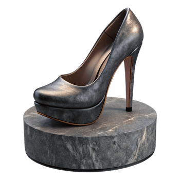 wonderful creative High Heels Platform Black Isolated Element png