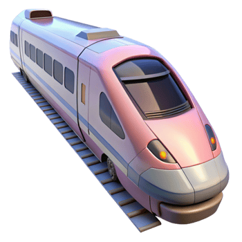 elegant rustic High Speed Train Interior Isolated high quality png