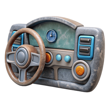 beautiful creative High Tech Flying Car Cockpit Cutout png