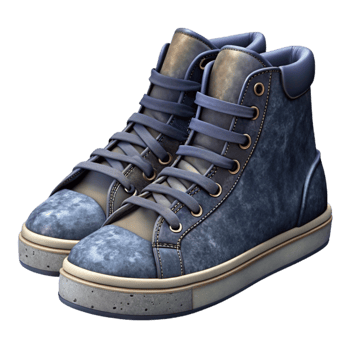 impressive traditional High Top Sneakers Black Isolated Element exclusive png