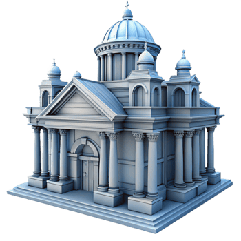 dramatic contemporary Historical Building Blueprint Cutout Detailed Plan genuine png