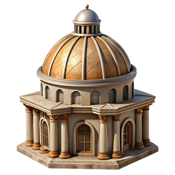 magnificent creative Historical Building Dome Cutout Architectural Detail authentic png