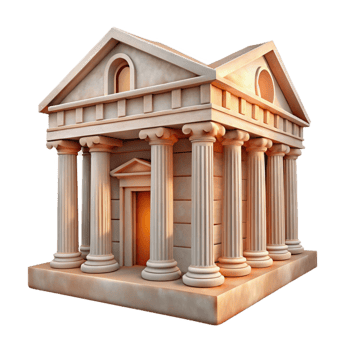 vibrant creative Historical Building Facade Architectural Drawing detailed png
