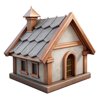 magnificent abstract Historical Building Roofline with Steep Angle high quality png