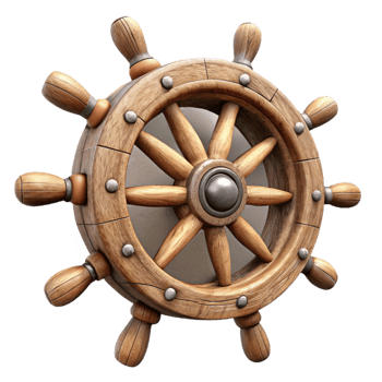 extraordinary contemporary Historical Ship Wheel Wooden Detail detailed png