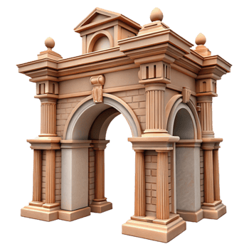stunning abstract Historic Building Archway Detailed Carving exclusive png