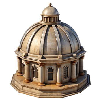 elegant rustic Historic Building Dome Architectural Detail professional png