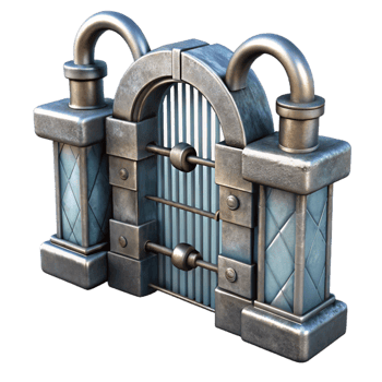 wonderful vintage Historic Canal Lock Metal Gates Transparent Background high quality png