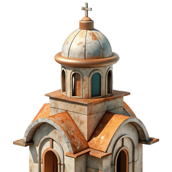 stunning classic Historic Church Steeple Detail Transparent Background png