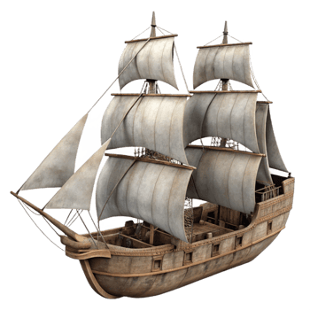 wonderful abstract Historic Ship Sailing Ship Silhouette original png