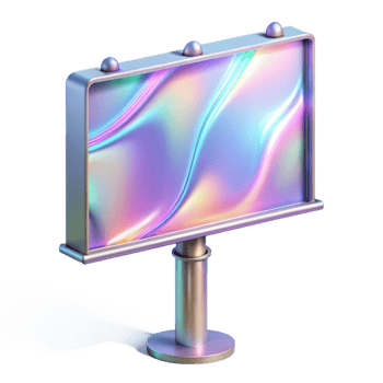 magnificent traditional Holographic Billboard Advertisement Transparent Background original png