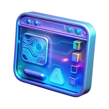 stunning modern Holographic Interface Display Blue Cutout premium png