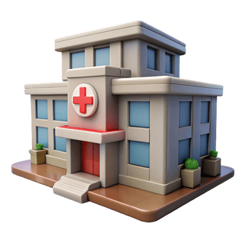 impressive traditional Hospital Building Exterior Daytime Cutout detailed png