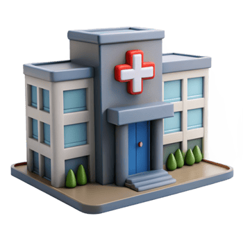 beautiful creative Hospital Building Exterior Daytime Cutout high quality png