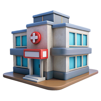 beautiful vintage Hospital Building Exterior Daytime Cutout png