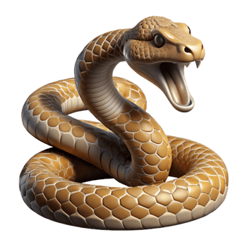 elegant contemporary A Coiled Rattlesnake Ready to Strike Des high resolution png