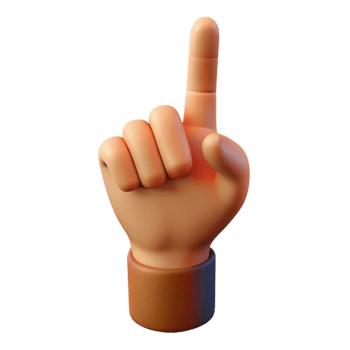 wonderful modern Human Hand Pointing Finger Up Transparent Background original png