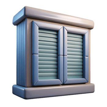 stunning artistic Hurricane Shutters Closed Protecting Window Transparent Element exclusive png
