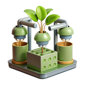 elegant modern Hydroponic System Diagram Labeled Isolated Cutout genuine png