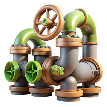 impressive vintage Hydroponic System Pipes and Tubing Cutout premium png