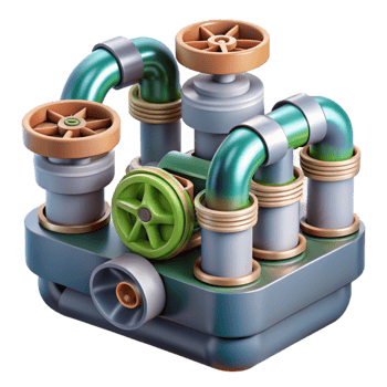 vibrant vintage Hydroponic System Pipes and Tubing Cutout genuine png