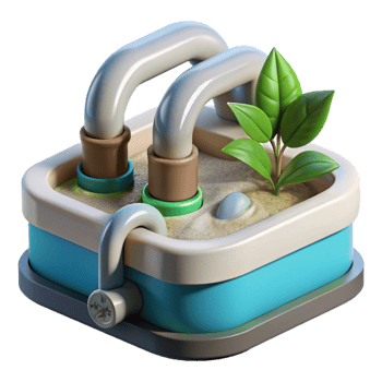 wonderful minimalist Hydroponic System Water Flow Close Up Cutout png
