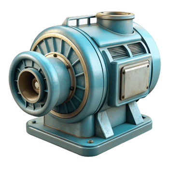 dramatic rustic Hydropower Generator Close Up Transparent Background detailed png