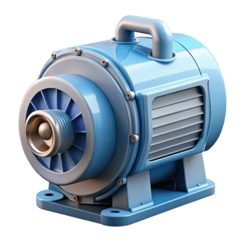 vibrant artistic Hydropower Generator Close Up Transparent Background genuine png