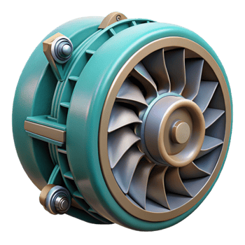 wonderful contemporary Hydropower Generator Turbine Close Up Transparent Background exclusive png