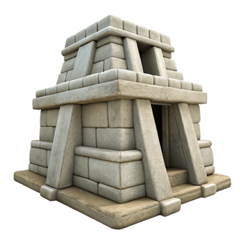vibrant classic Inca Temple Stone Texture Front View original png