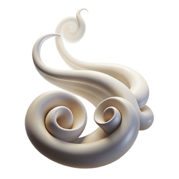 wonderful modern Incense Smoke Swirls Abstract on Transparent Background high quality png