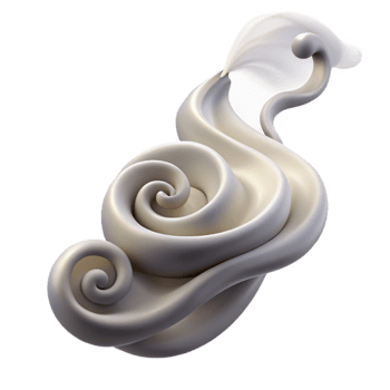 vibrant abstract Incense Smoke Swirls Abstract on Transparent Background professional png