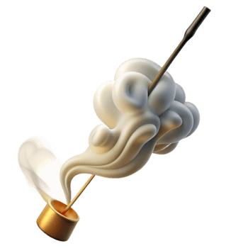 beautiful abstract Incense Smoke Wispy Texture on Transparent Background original png