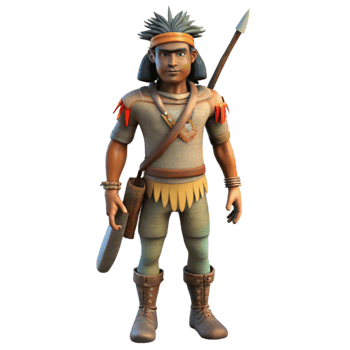 wonderful minimalist Indigenous Hunter Silhouette Cutout high resolution png