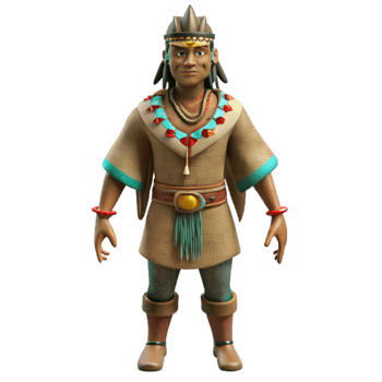 impressive minimalist Indigenous Shaman Silhouette original png