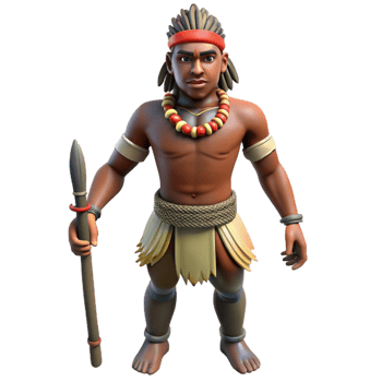 serene traditional Indigenous Warrior Silhouette genuine png